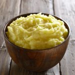 Mashed potatoes in bowl